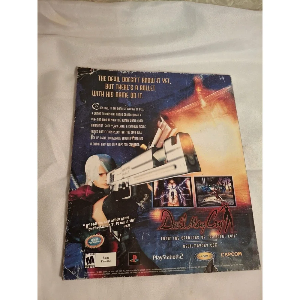 Issue 104 Game Informer Metal Gear Solid 2 RE Code Veronica Ad VERY RARE